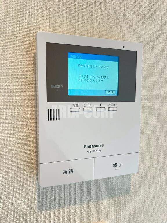 セキュリティ　録画機能付きのモニターインターホン完備しております！