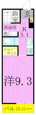 日暮里・舎人ライナー 舎人公園駅 徒歩10分 3階建 築10年の間取り写真