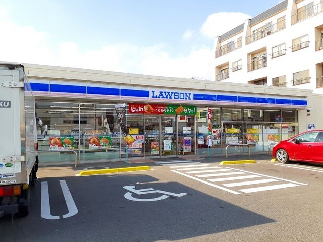 コンビニ　ローソン福山東インター店（コンビニ）まで400m