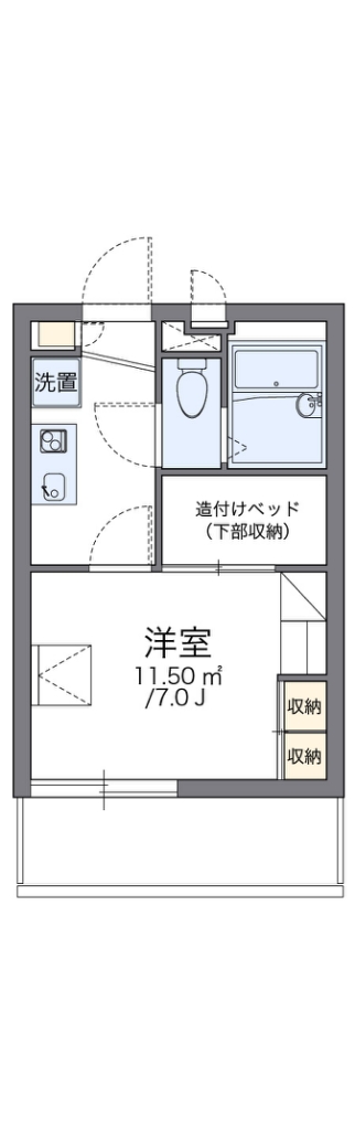 レオパレスプラスパ平田の間取り写真