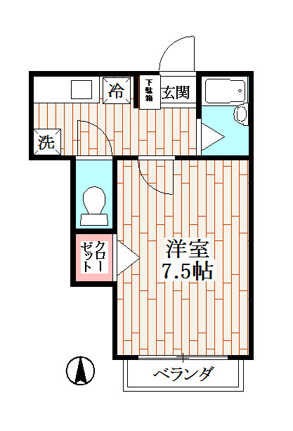 ハッピーバレーの間取り写真