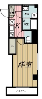 ＪＲ内房線 本千葉駅 徒歩3分 7階建 築3年の間取り写真