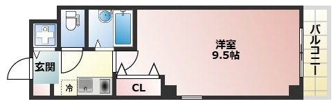 Ysパレス夕陽丘の間取り写真