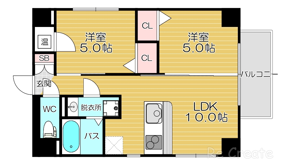 AM夕陽丘セカンドの間取り写真