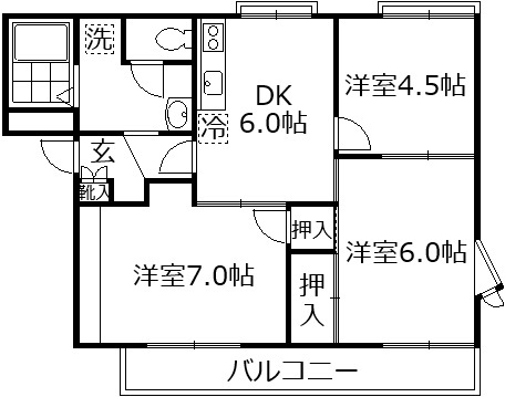 埼玉県さいたま市大宮区三橋４（アパート）の賃貸物件の間取り