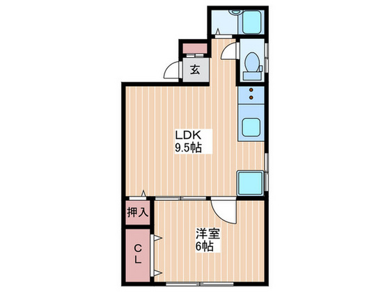 広島市東区光町のマンションの間取り