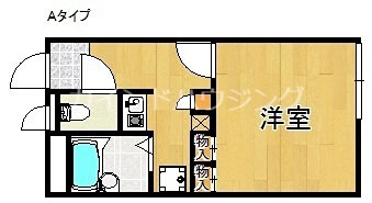 【レオパレス箱作ウエストの間取り】