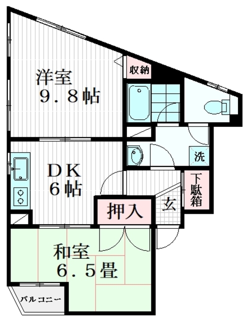 トレミー根岸の間取り