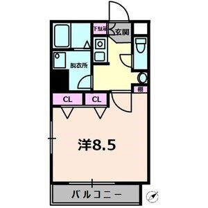神戸市中央区橘通のマンションの間取り