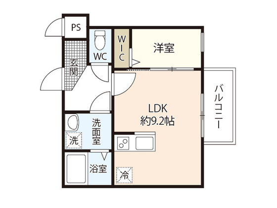 広島市佐伯区皆賀のアパートの間取り