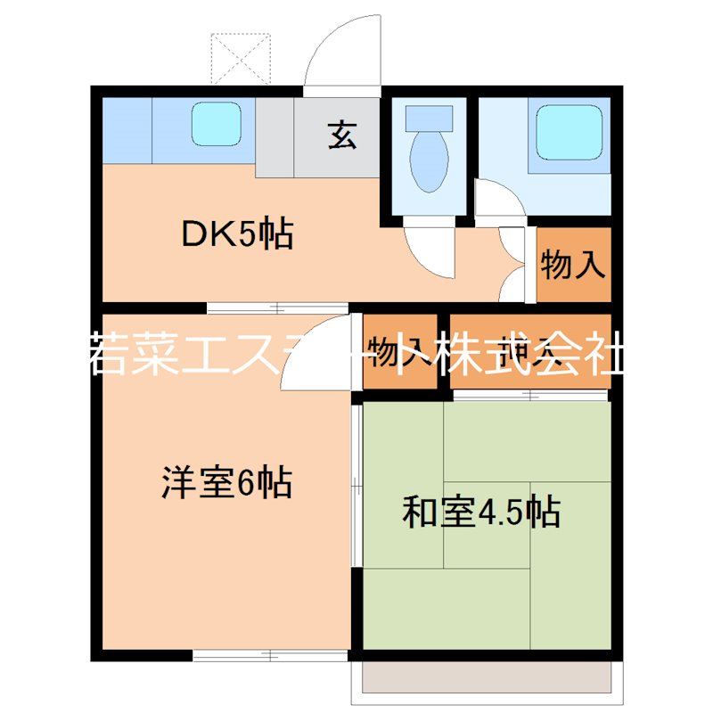 笹尾コーポの間取り