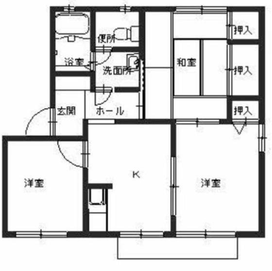 ボルトシティ熊取の間取り