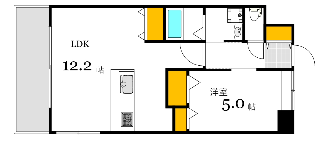 ヴェルマーレ中広IIの間取り