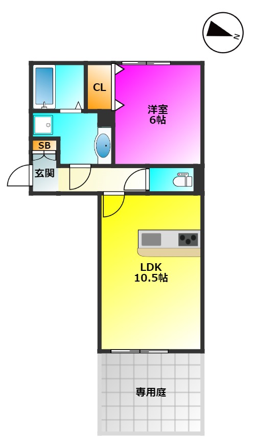 D-room野間大池の間取り