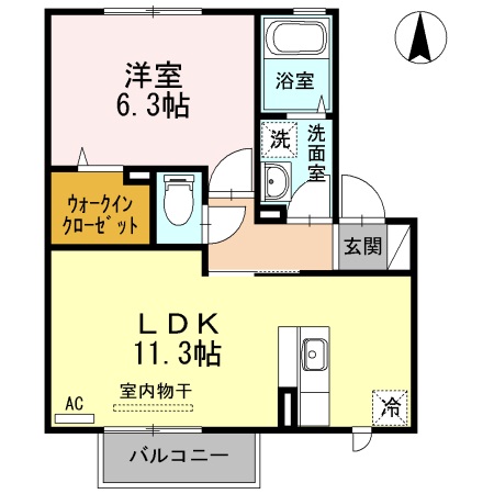 D-ROOM白石東の間取り