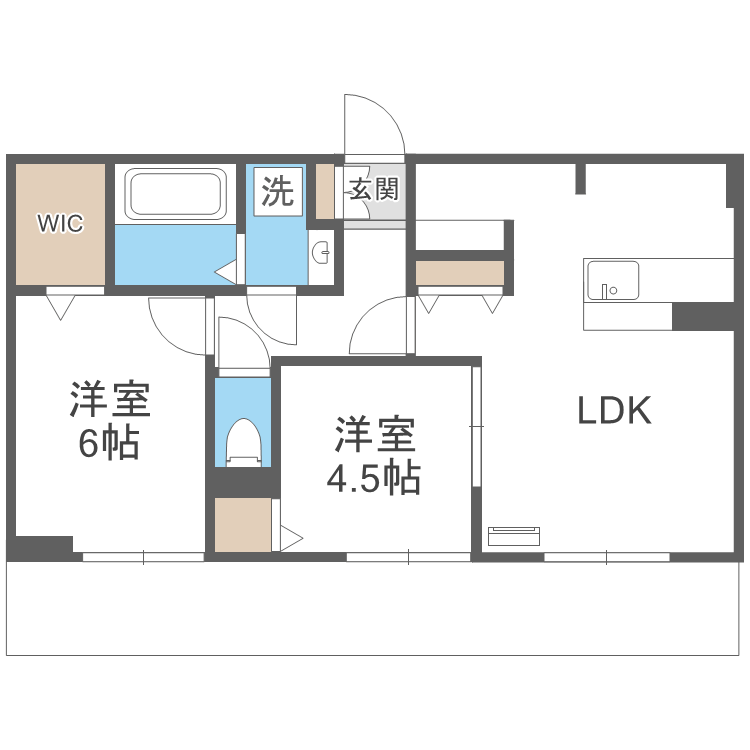 Ｄ－ｒｏｏｍ藤崎の間取り