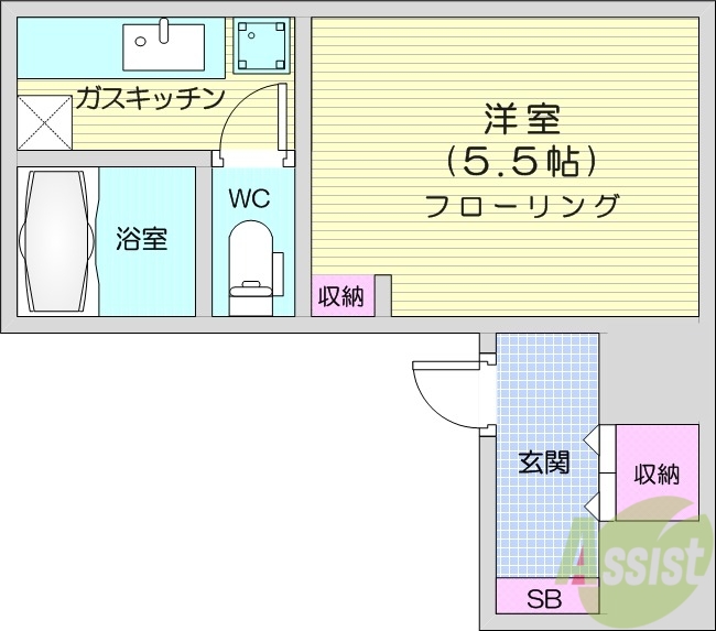 マンションナインの間取り