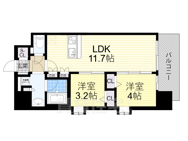 スプランディッド新大阪7の間取り