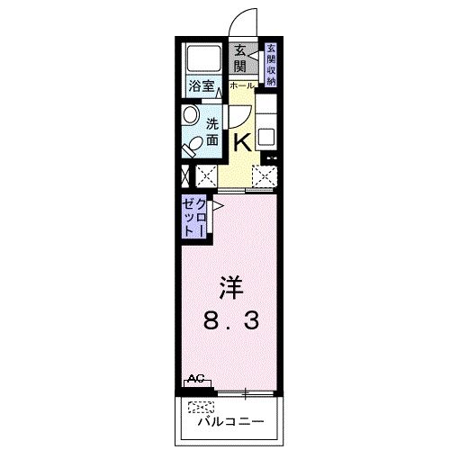 大垣市東前のマンションの間取り