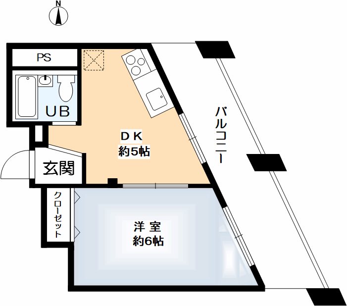 オリバーサイド88の間取り