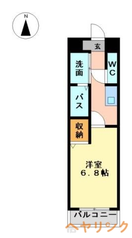 名古屋市名東区松井町のマンションの間取り