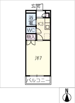 シーズンコート浄水北の間取り