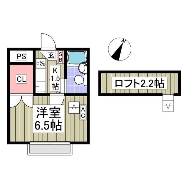 ヤングヒルズ越谷 Iの間取り