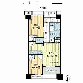 板橋区小茂根のマンションの間取り