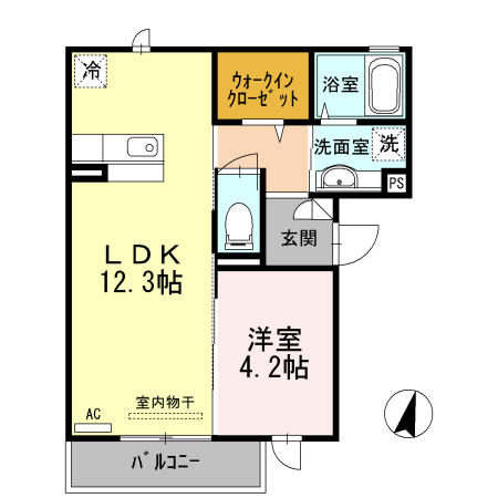 サニーハイツ青山Ｂの間取り