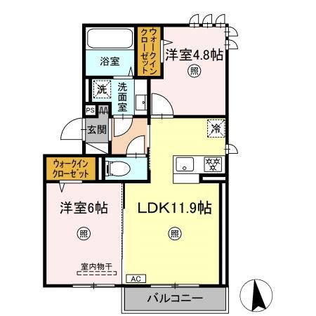 D-room菊池A棟の間取り