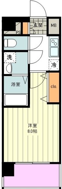 八王子市横山町のマンションの間取り