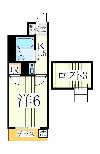 【柏市新柏のアパートの間取り】