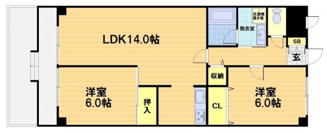 レジデンス桂川の間取り