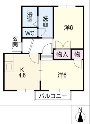 フレグランス平針の間取り