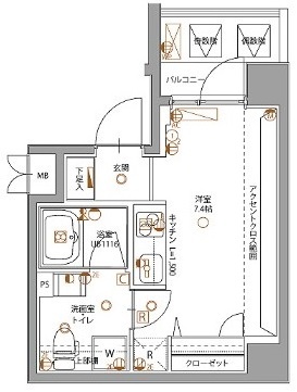 Ｂ　ＣＩＴＹ　東池袋の間取り