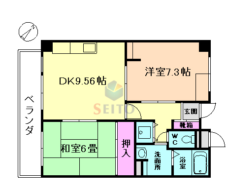 グランベール刀根山の間取り