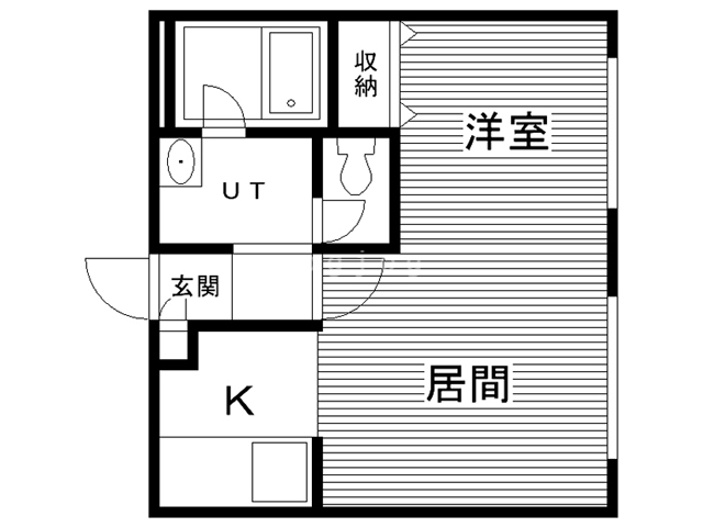 札幌市北区北三十九条西のアパートの間取り