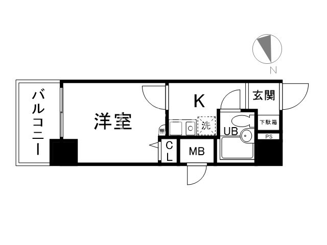 エスリード四条河原町の間取り