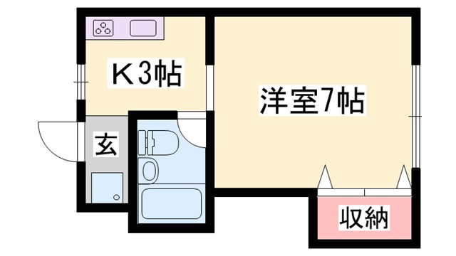 コーポ西中島の間取り