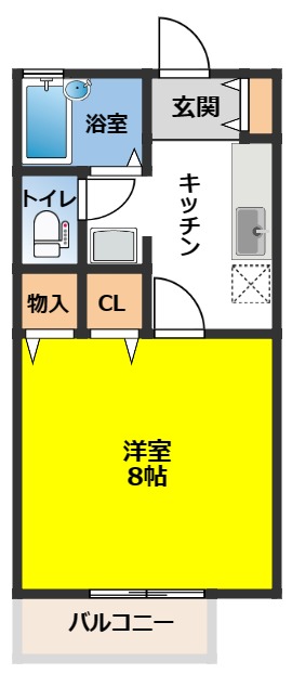 サンハイツ西仙北Ａ棟の間取り