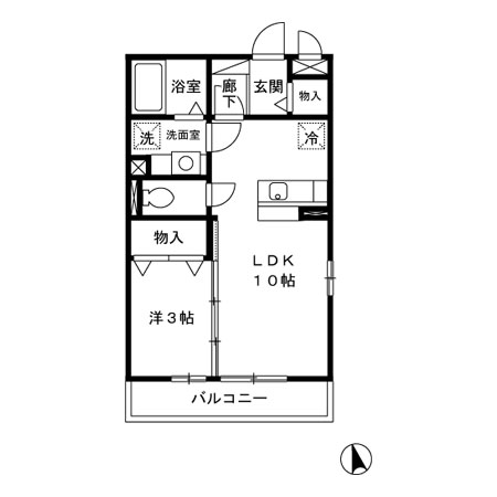 ロイヤルコートKayAB Aの間取り