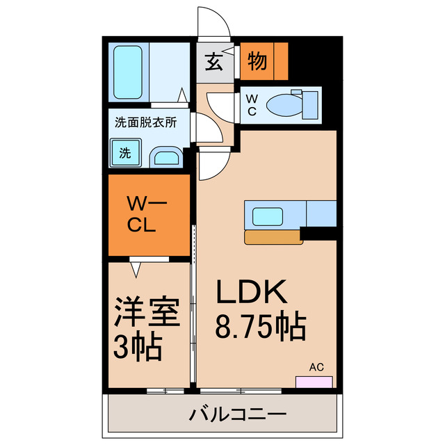 カトルセゾン（春見町）の間取り