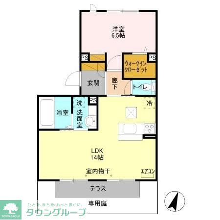 柏市今谷上町のアパートの間取り