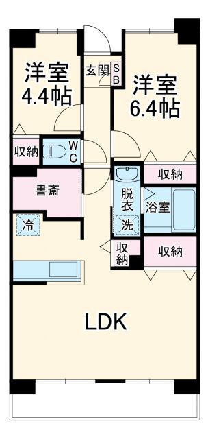 コンフォート津田沼弐番館の間取り