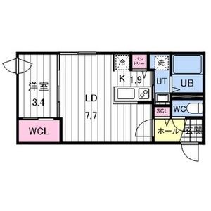 札幌市北区北二十二条西のマンションの間取り