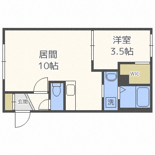 札幌市中央区北七条西のマンションの間取り