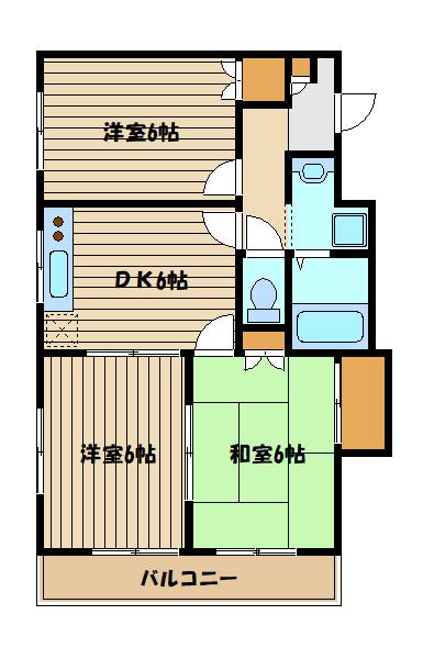 練馬区南大泉のアパートの間取り