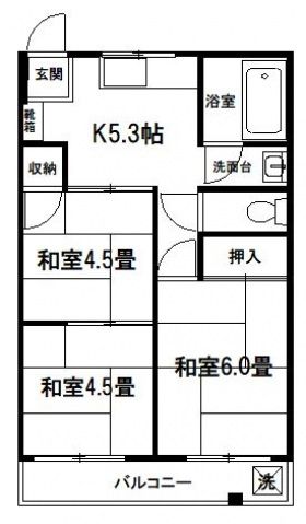 【さいたま市北区植竹町のマンションの間取り】