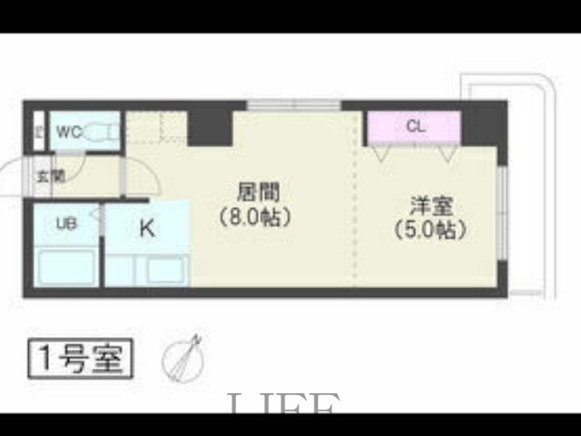 コトン月寒中央の間取り