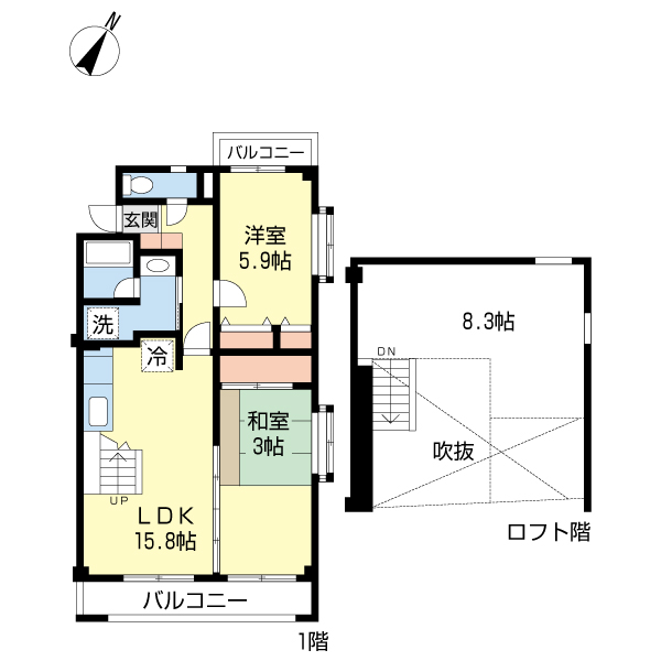 ヌーベルライフ瑞江の間取り